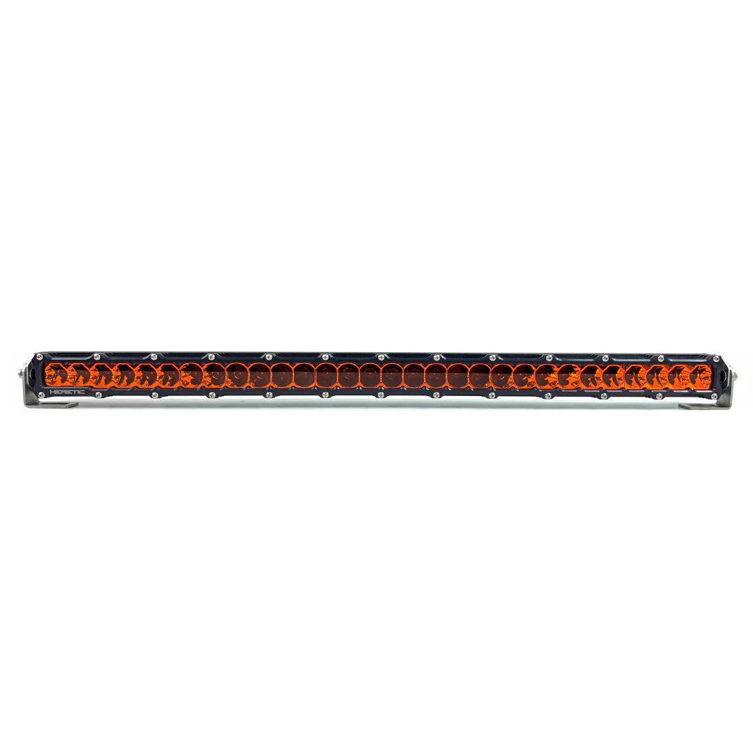 50 inch amber led light bar on white background