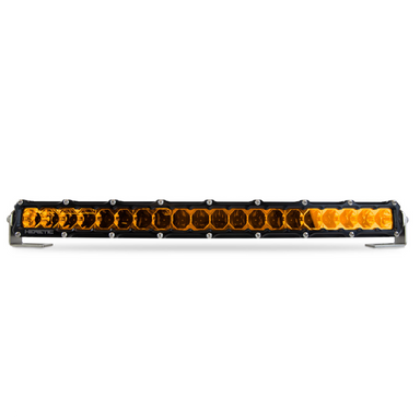 studio shot of a 20 inch LED amber light bar