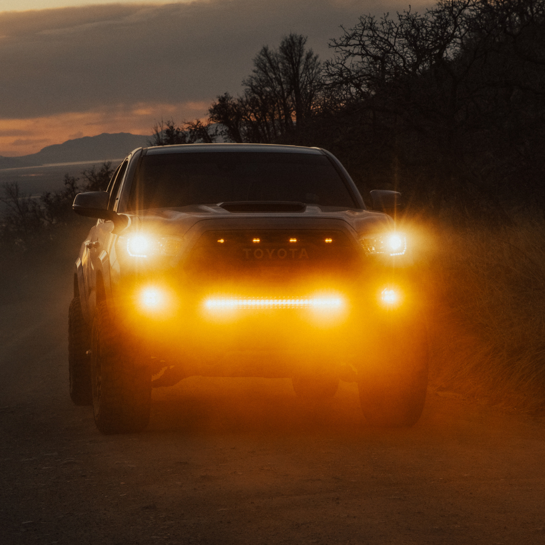 Toyota Tacoma - Behind The Grille - 30 Inch Light Bar - Amber Lens