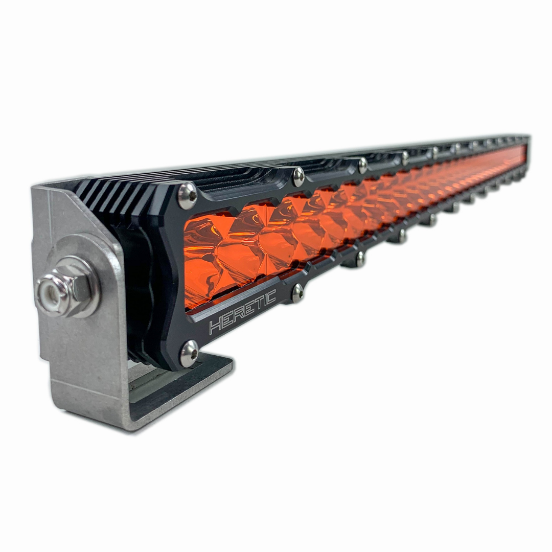 studio picture of a 30 inch Amber led light bar