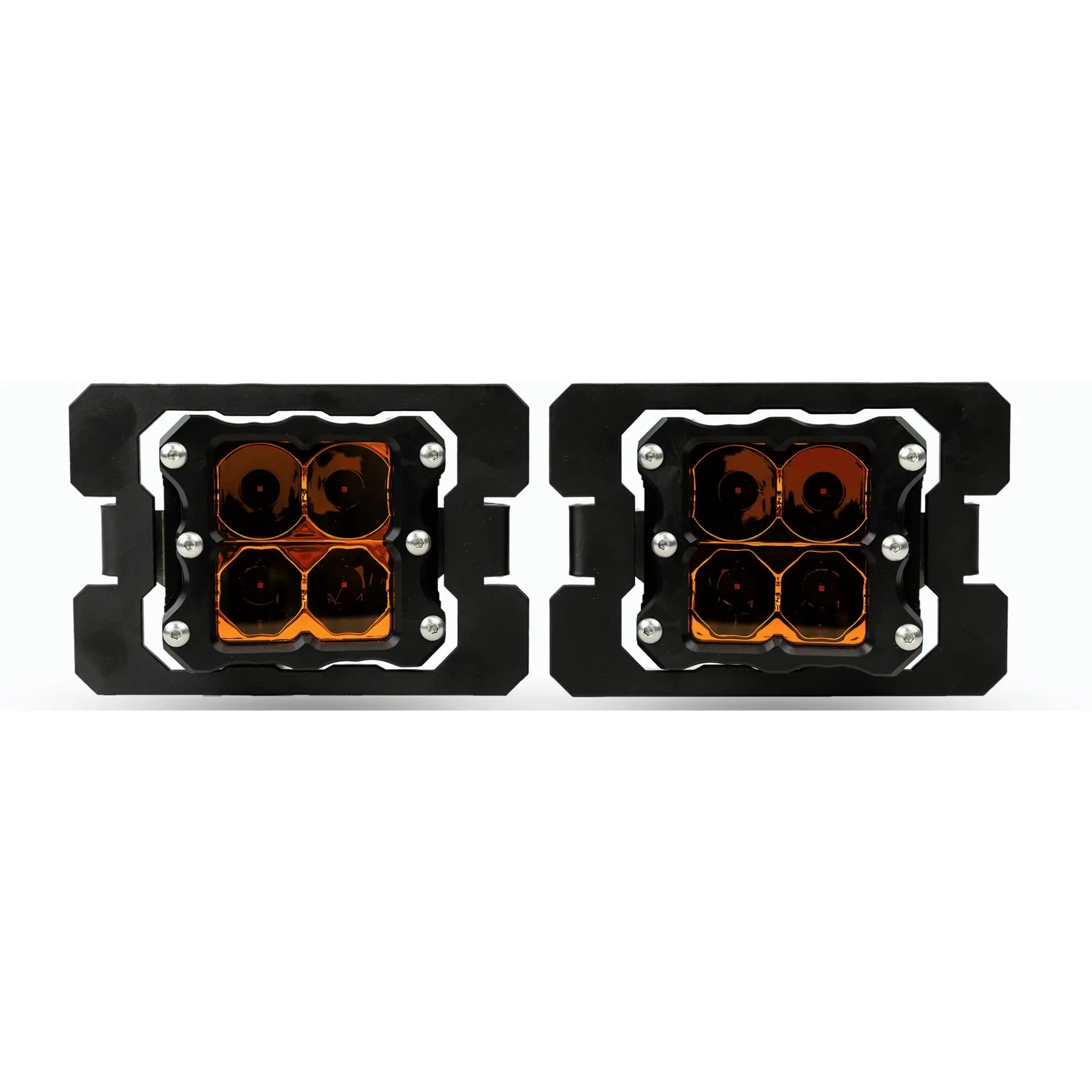 Ford F-250 and 350 Super-Duty (2017-2020) - LED Fog Light Kit - Amber Lens
