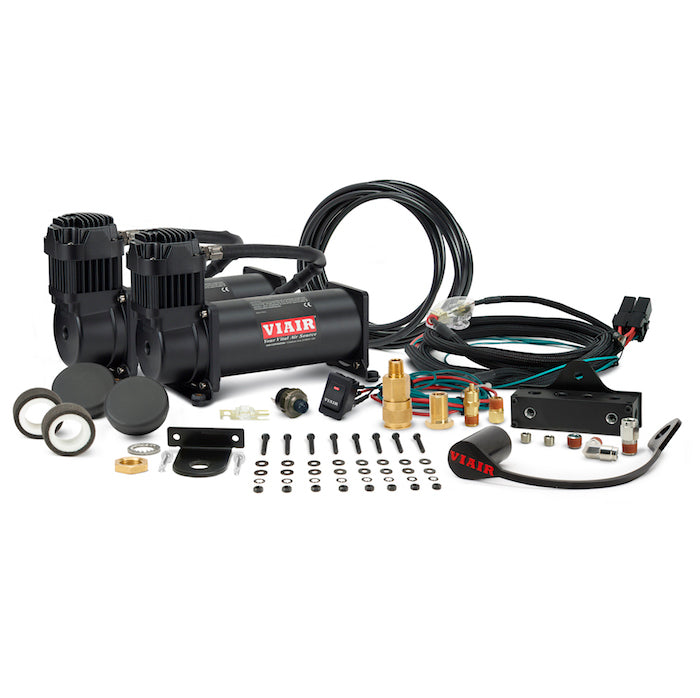 Dual Stealth Black 444 Viair Mounted System, 200PSI — Excursion Warehouse