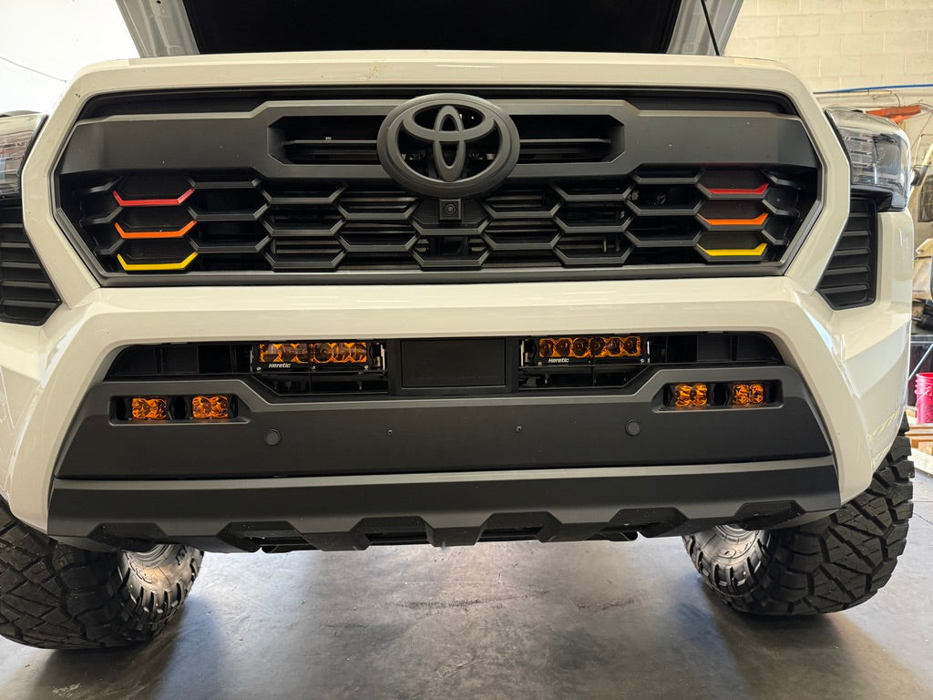 4th Gen Tacoma Behind the Grill Dual 6" Bar Kit - Amber Lens