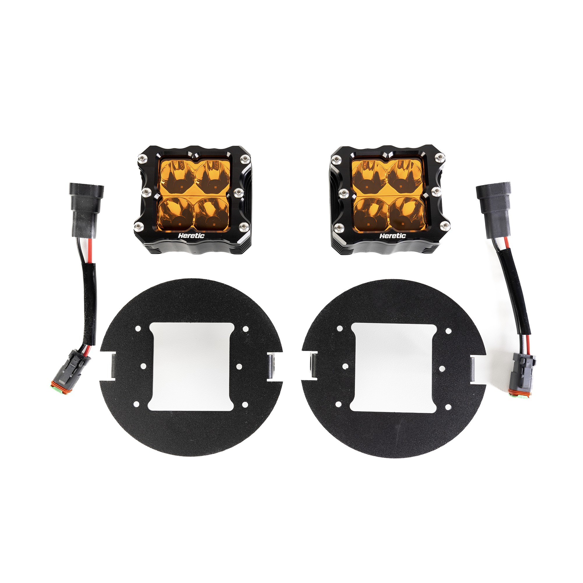 Ford F250 (2006-2014) - LED Fog Light Kit - Amber Lens