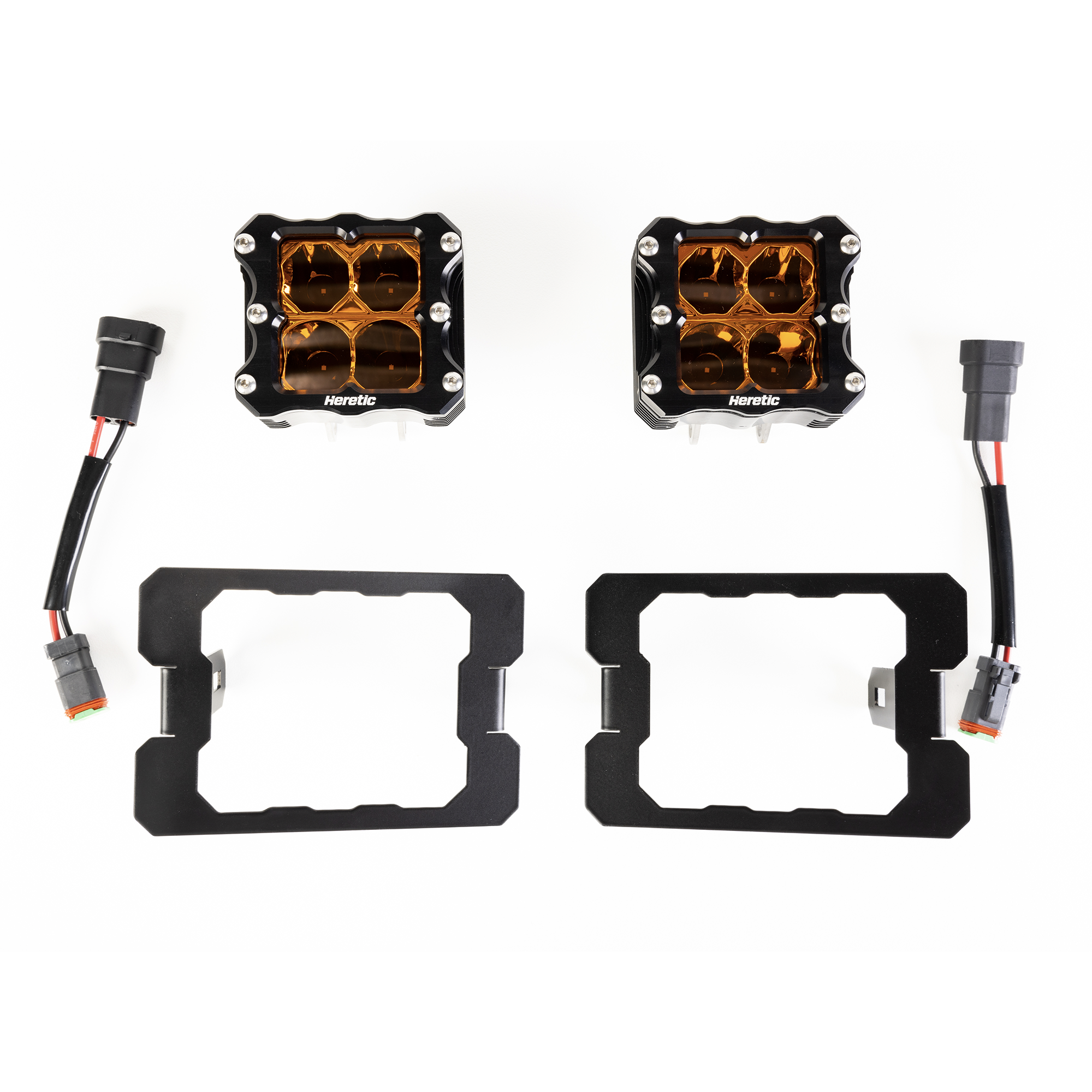 Ford F-250 LED Fog Light Kit (2015+) - Amber Lens