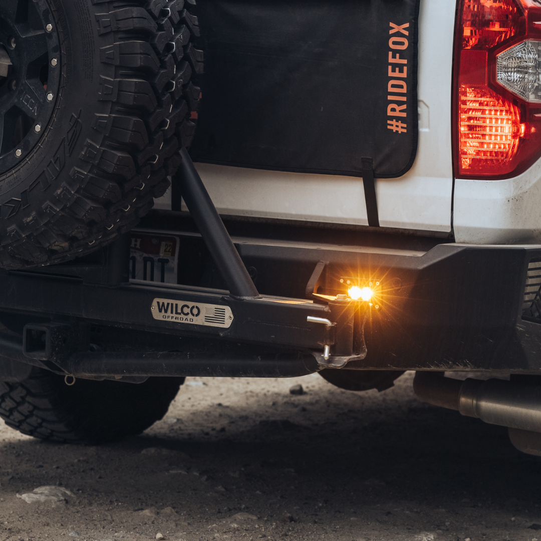 heretics flush mount ba-2 amber pod light bumper mounted