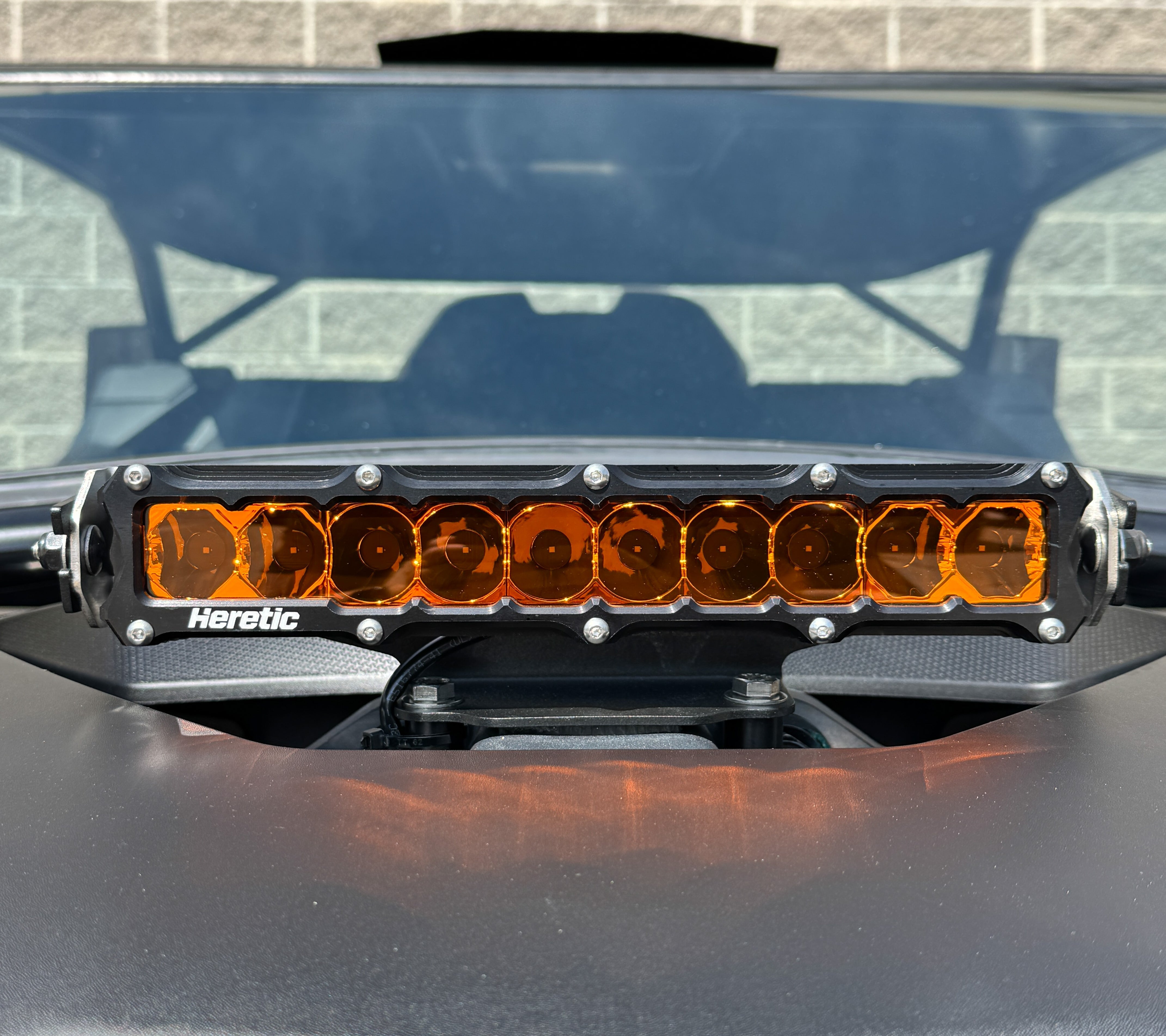 Can Am Maverick R 10 Inch Shock Tower LED Light Bar