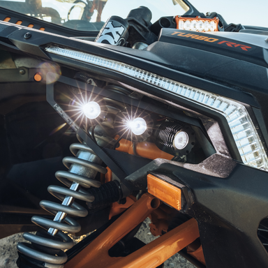 heretic headlights on a can am maverick x3