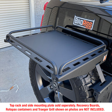 Spare Tire Top Rack Platform With Strap