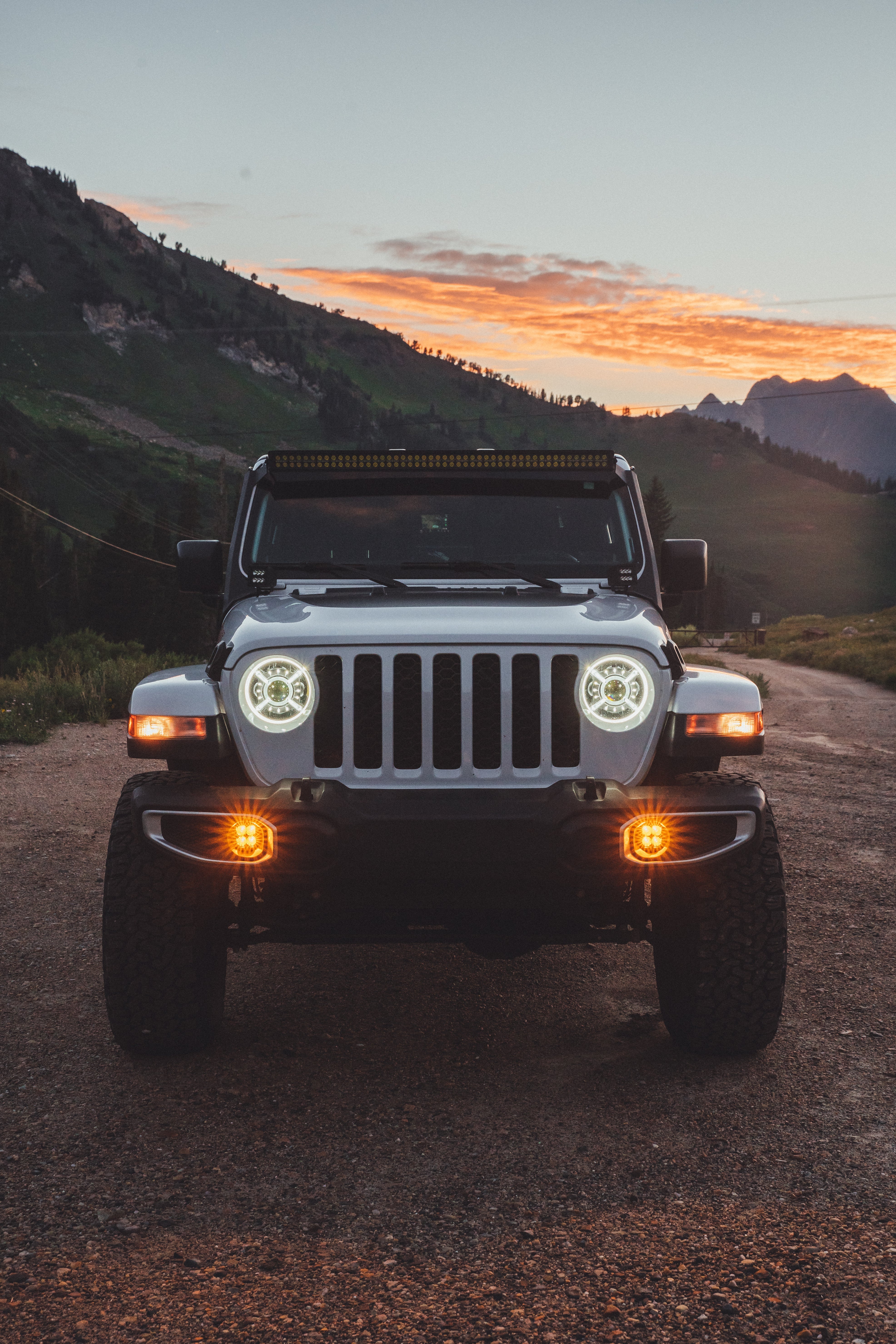 Jeep Wrangler Rubicon LED Fog Light Kit (2018-2020) - Plastic Bumper