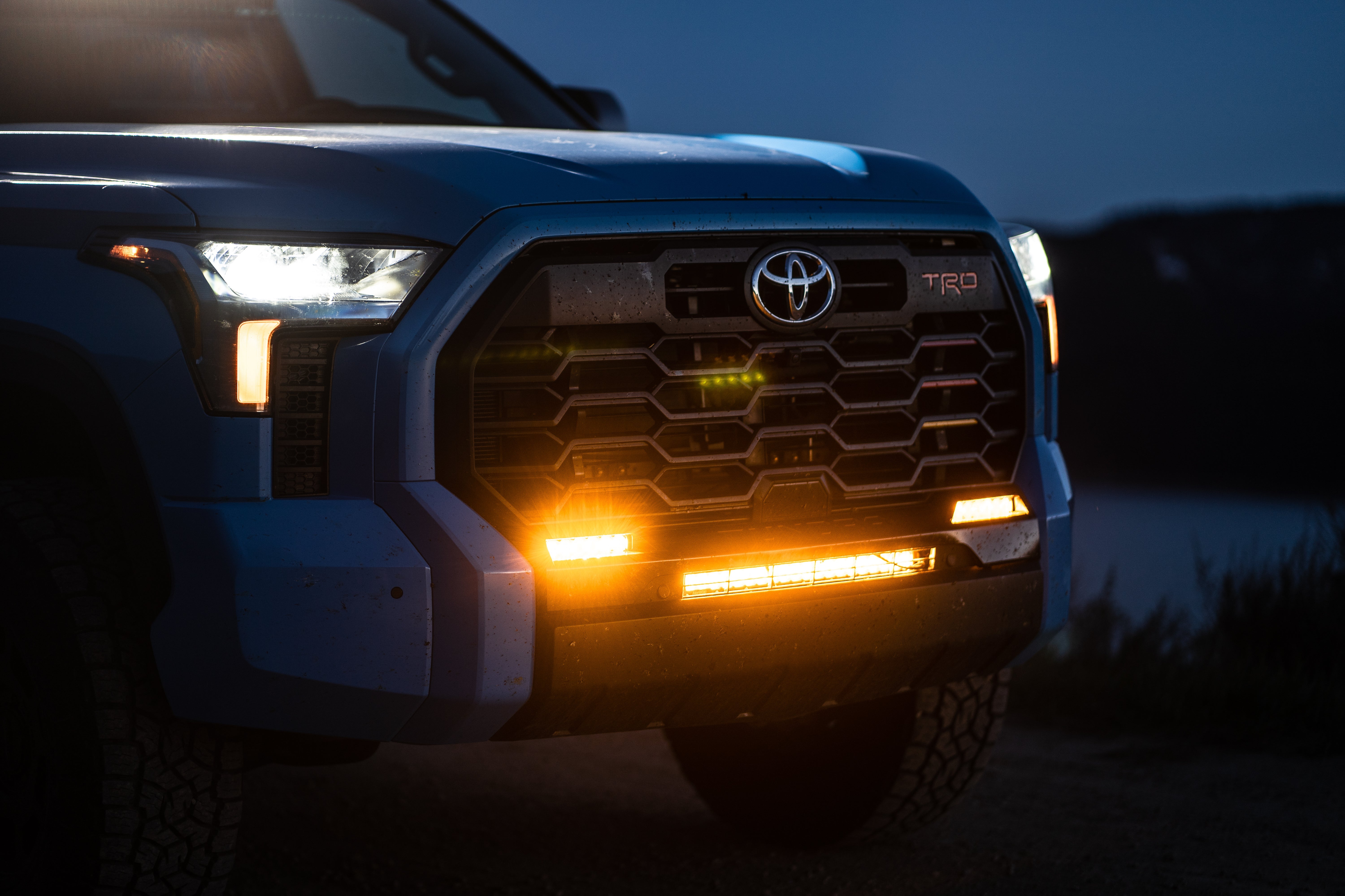 Toyota Tundra (2022+) - 20" LED Bumper Light Bar - Amber Lens