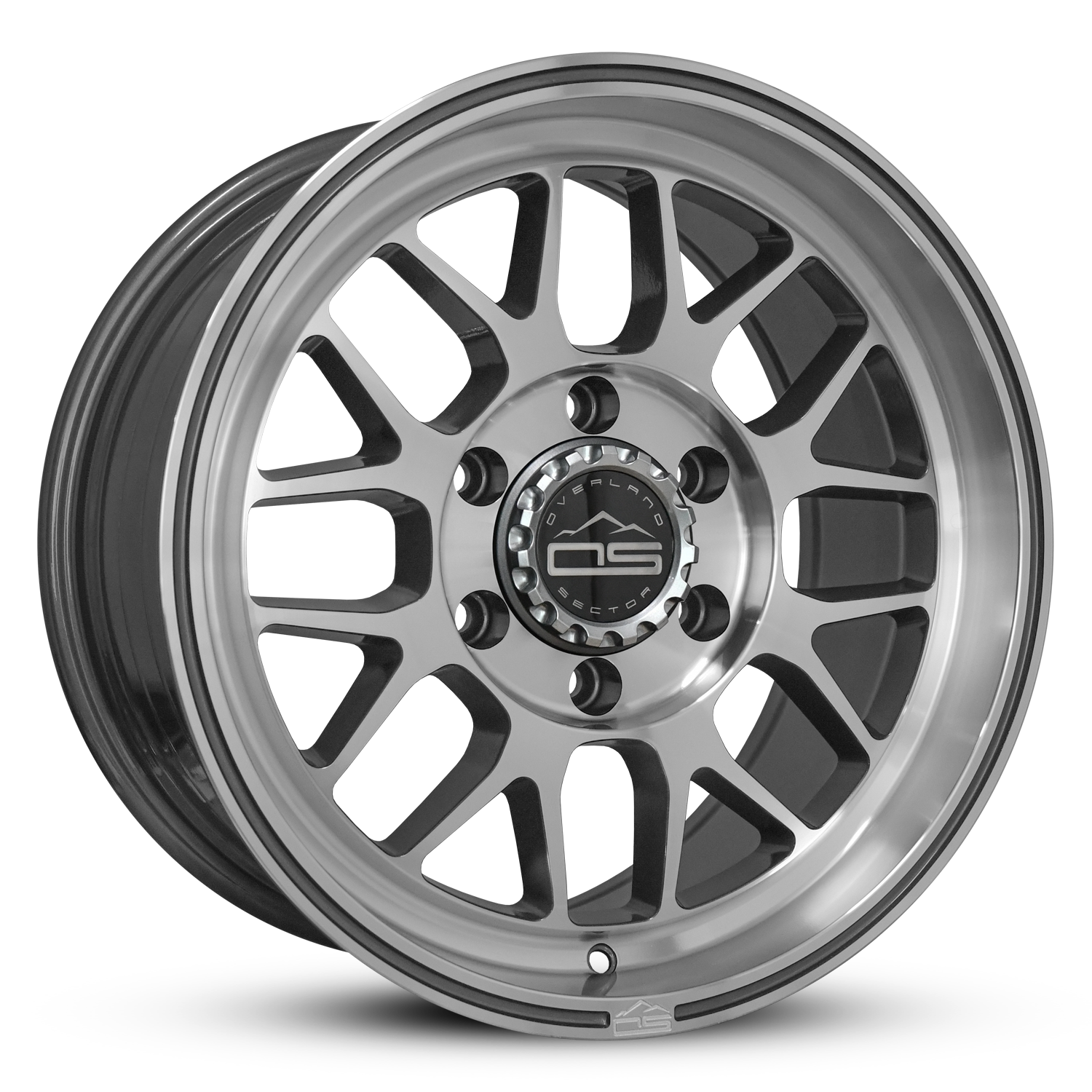 Overland Sector Hyperdrive Flow Formed 17x8.5 +25 6x139.7 106.1mm Gloss Gun Metal/Machined Face