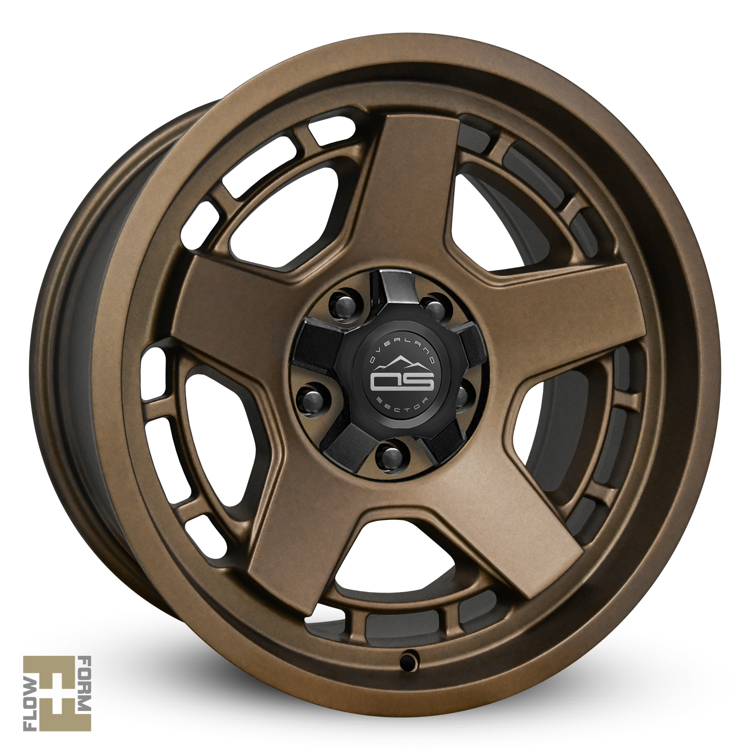 Overland Sector Atlas 17x9 -12 5x114.3/5x127mm 71.5mm Satin Textured Bronze