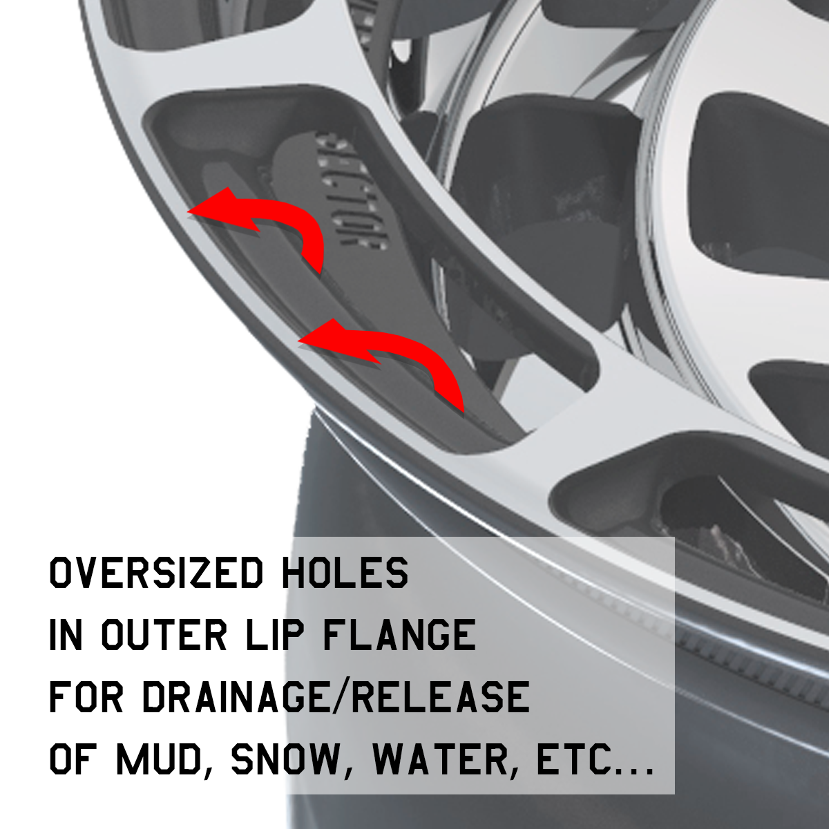 Overland Sector Badlander Forged 17x9 -12 6x139.7mm 106.1mm Gloss Gun Metal Machined Face