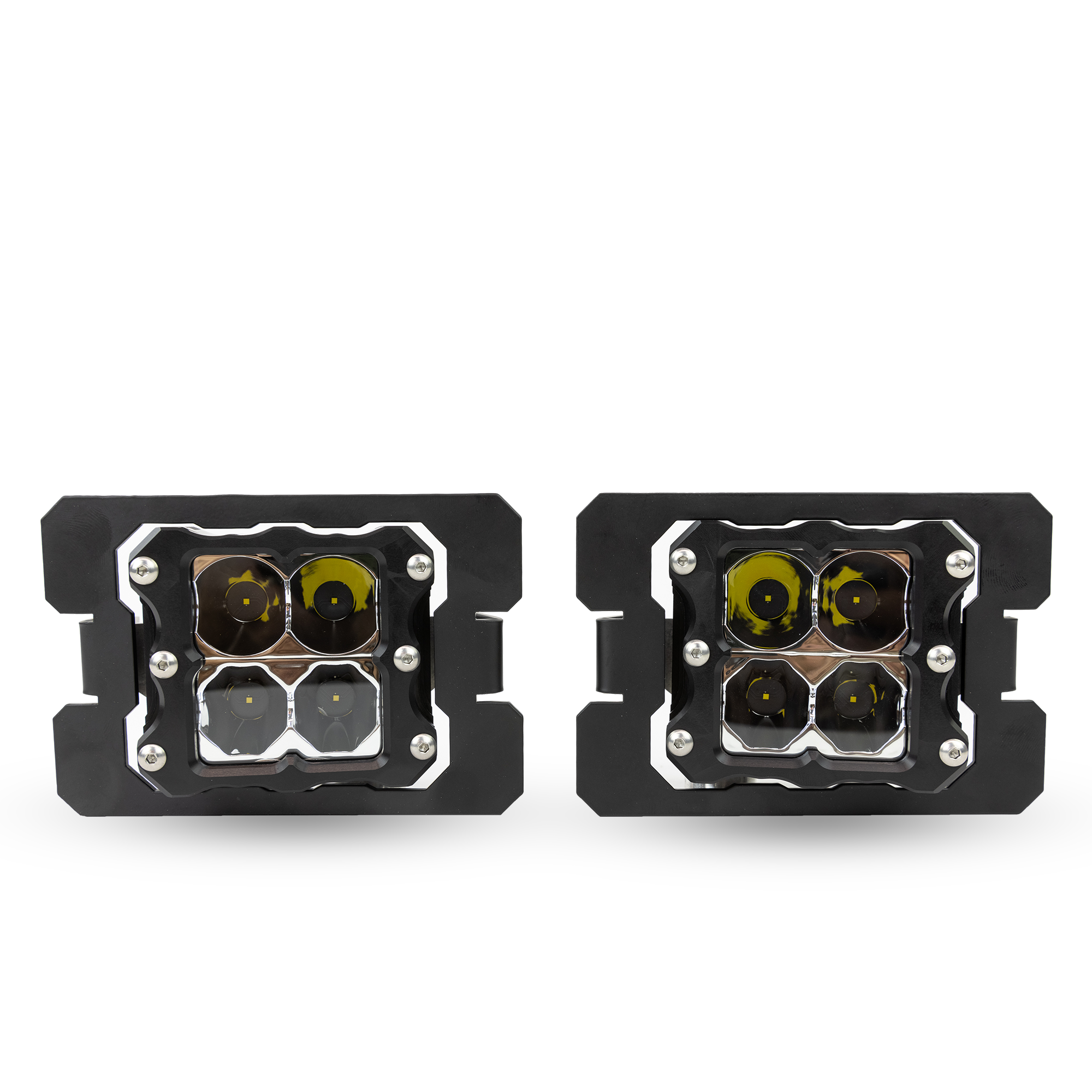 Ford F-250 and 350 Super-Duty (2017-2020) - LED Fog Light Kit - Clear Lens