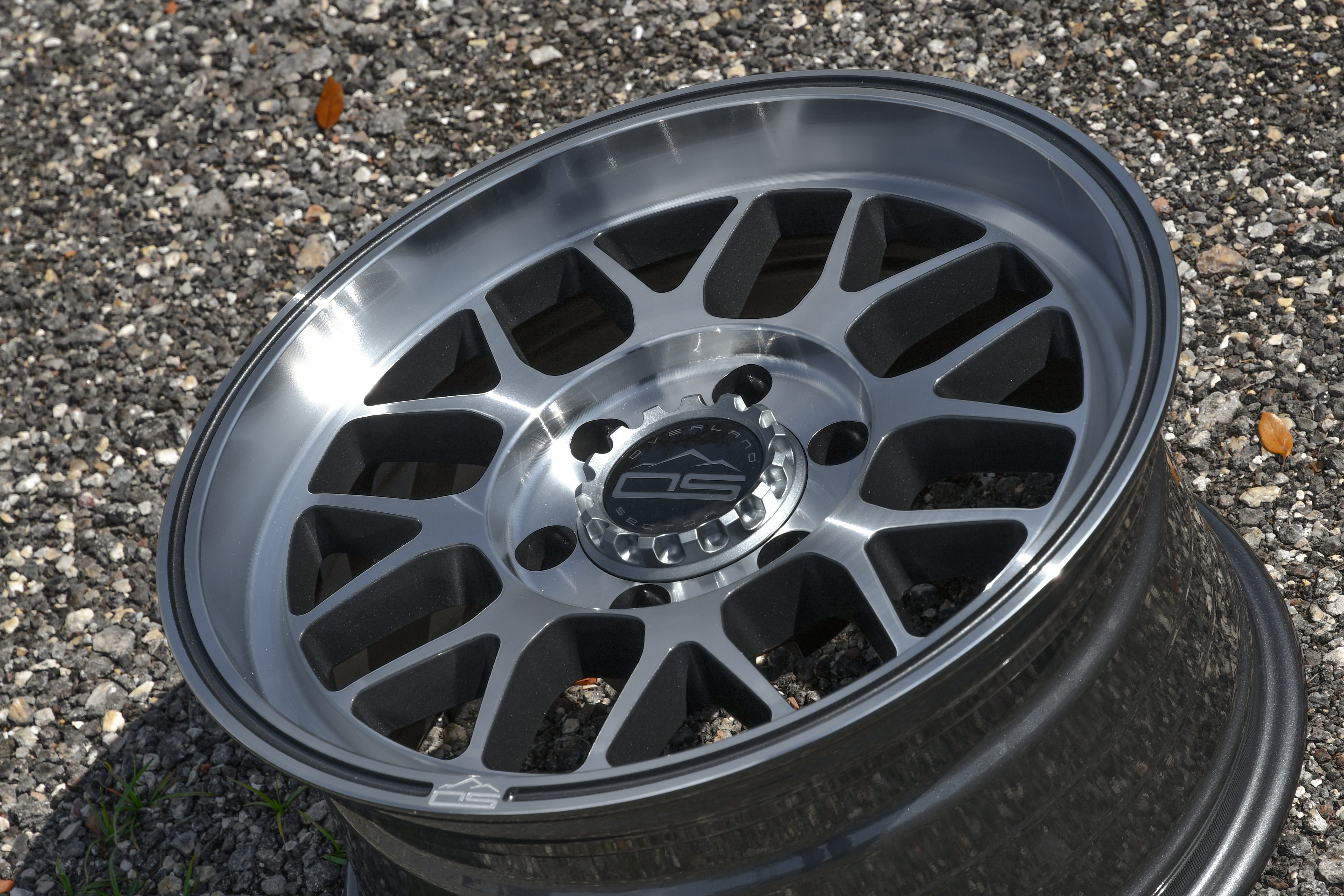 Overland Sector Hyperdrive Flow Formed 17x8.5 +25 6x139.7 106.1mm Gloss Gun Metal/Machined Face